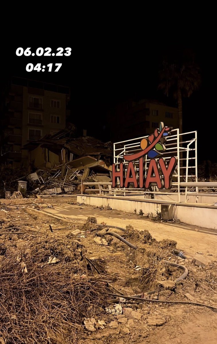 06.02.2023, 
saat 04.17'ye kadar 
her şeyimiz vardı. #hatay