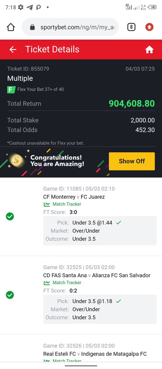 CynthiaAmadi16's tweet photo. Congratulations to you all in the VIP group !! Please withdraw and take a break.
#sporty #Sportybetcode #sportybet #suregames https://t.co/B5BejE7xCn