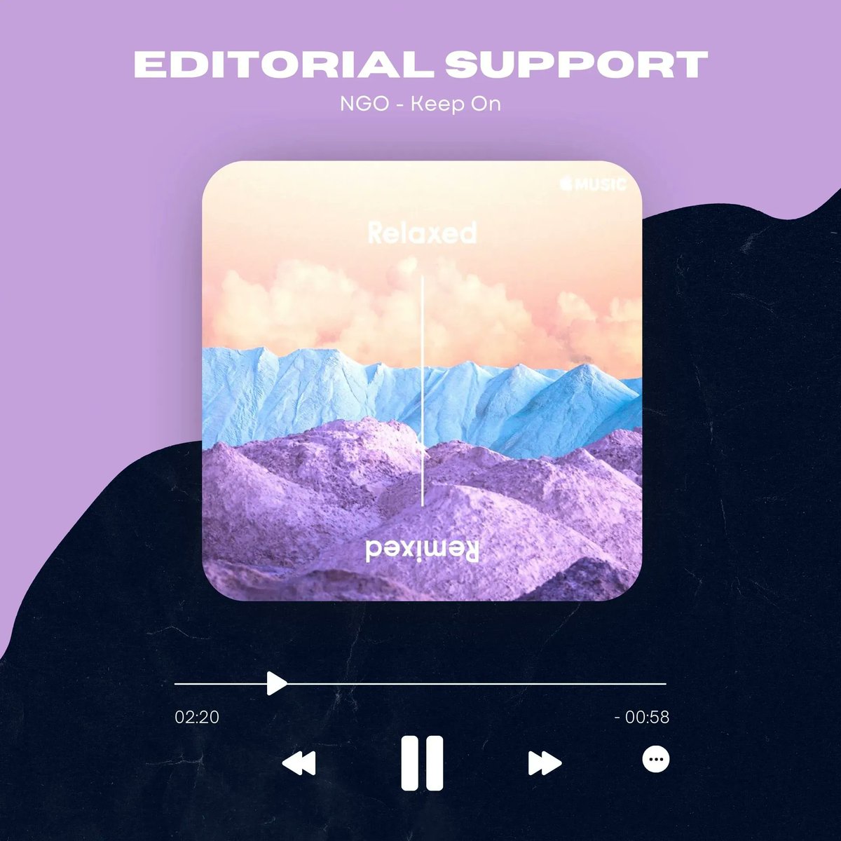 Thank you Apple for your support on NGO's latest track 'Keep On'. This placement alone has generated over 50,000 streams on Apple in just over a month. We apprecaite the love! 💜 

Learn more about what Partnered Projects can do to help take your music to the next level.