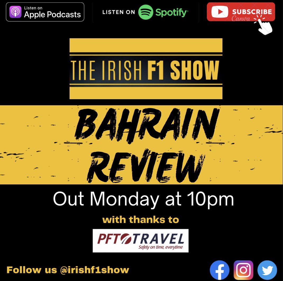Kicking Season 2 off Monday night! 

Be sure to subscribe and follow us for free via the link in our bio!

#f1 #formula1 #bahrain #bahraingp #irishf1 #jordanf1 #alonso #fernandoalonso