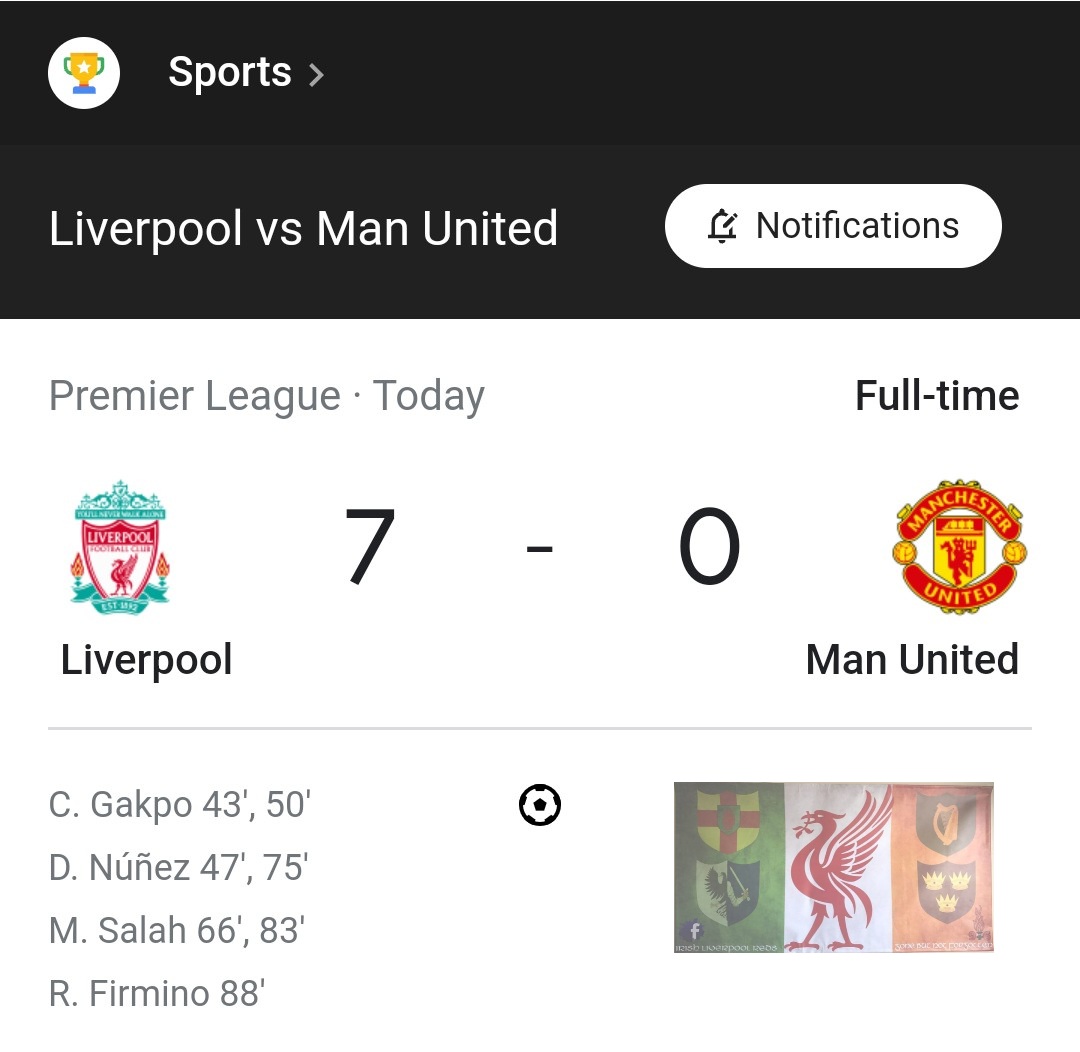 IrishLivReds's tweet photo. 𝐖𝐨𝐰 𝐖𝐨𝐰 𝐖𝐨𝐰. 𝐔𝐧𝐛𝐞𝐥𝐢𝐞𝐯𝐚𝐛𝐥𝐞 😂
#LFC7 #LFC #LIVMUN #LiverpoolFC #ManUtd #YNWA https://t.co/D3RrUpxDxD