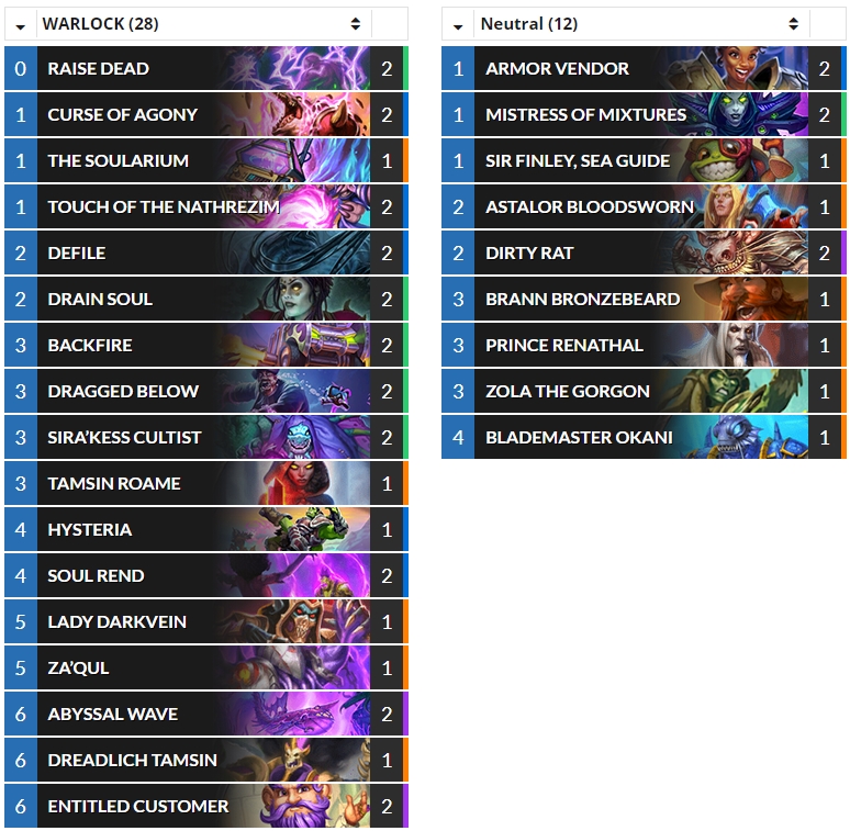 Hearthstone Top Decks💙 on Twitter "(Wild) glormagic's 50 Legend XL