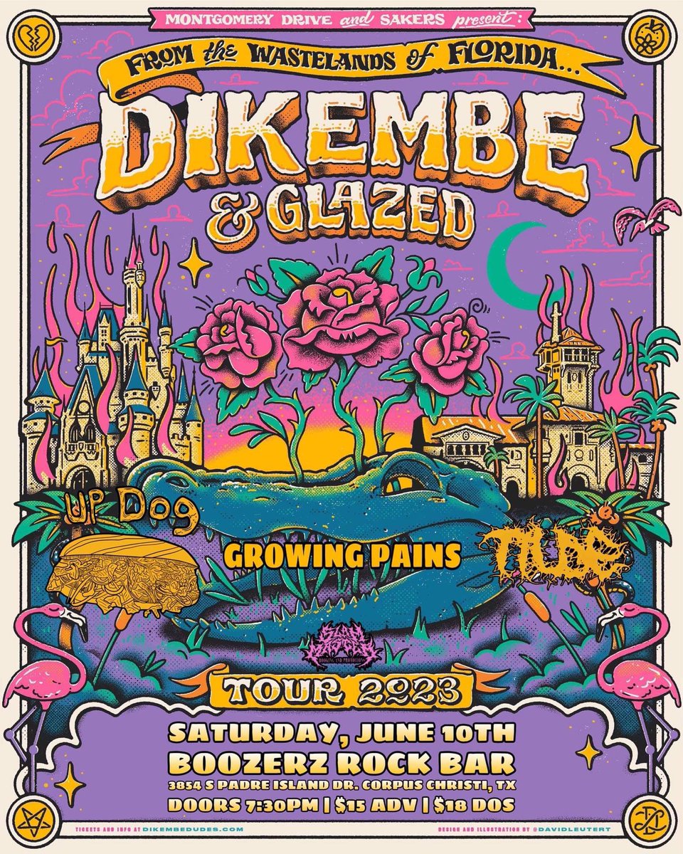So excited to be playing with <a href="/DikembeDudes/">Dikembe</a> and <a href="/glazedfl/">Gateway Band</a> along with our friends <a href="/growing_tx/">Growing Pains - Band</a> and new friends Tilde. It’s gona be so much fun