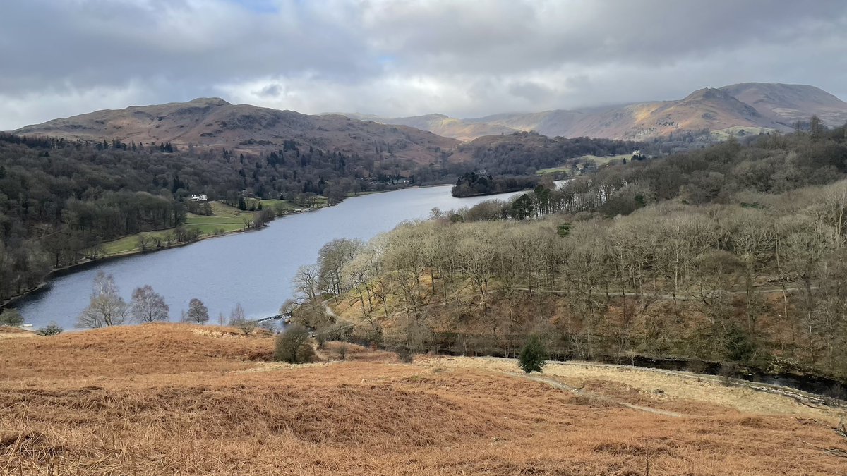 walkwithSandG's tweet photo. This is the view over #grasmerewater named after the village of #grasmere. We weren’t supposed to have this view as we should have been walking along the shore but I was told I didn’t need to read the map. So there you go 😂 #LakeDistrict #walking https://t.co/pJomdTa2sr