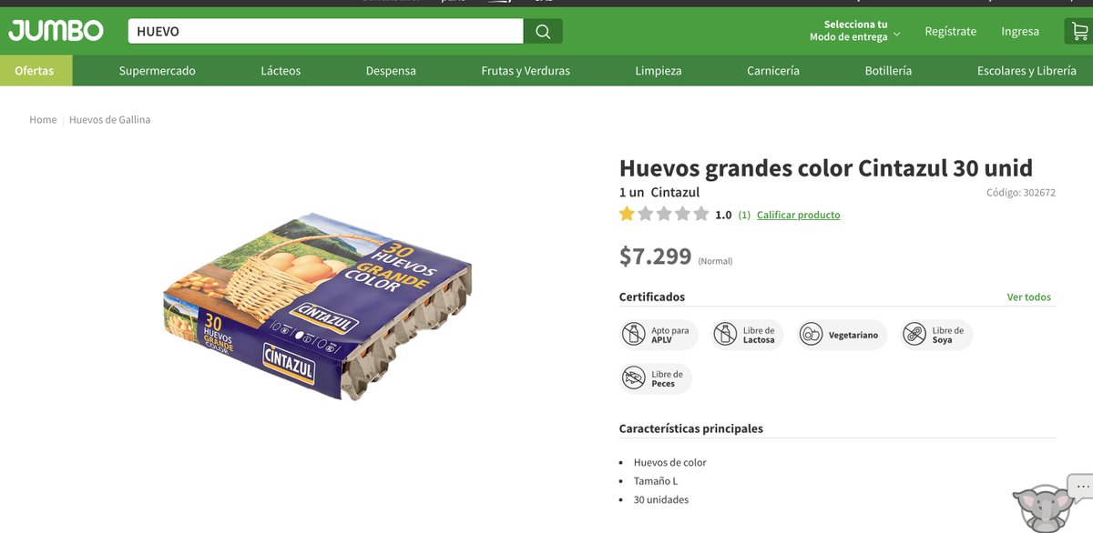 Leito_de_rey's tweet photo. Bandeja de 30 Huevos al cambio de hoy en pesos Chilenos en :

🇫🇷Carrefour Paris - Francia : $ 3.915.-
🇦🇪 Dubai - Emiratos Árabes Unidos $ 4.100.-
🇨🇱 Lider - Chile $ 7.050.-
🇨🇱 Jumbo - Chile $ 7.299.-

No es Inflación es robo.

#Mirna
#Inglaterra
#MesaCentral https://t.co/I1N8COHxqi