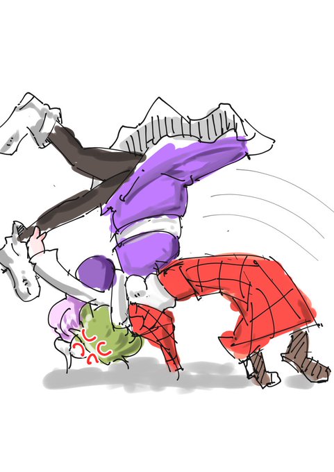 🌻「何、するの、よっ💢」
❄️「ぬわーっ!」 