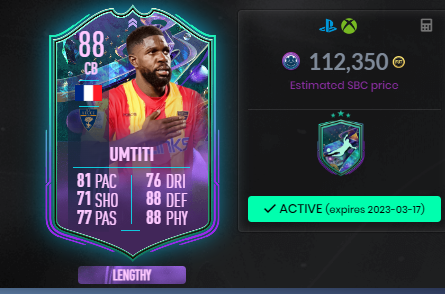 FutSheriff's tweet image. Back to fifa content

Thoughts on Umtiti SBC?

And also, show me this player pick once you complete it