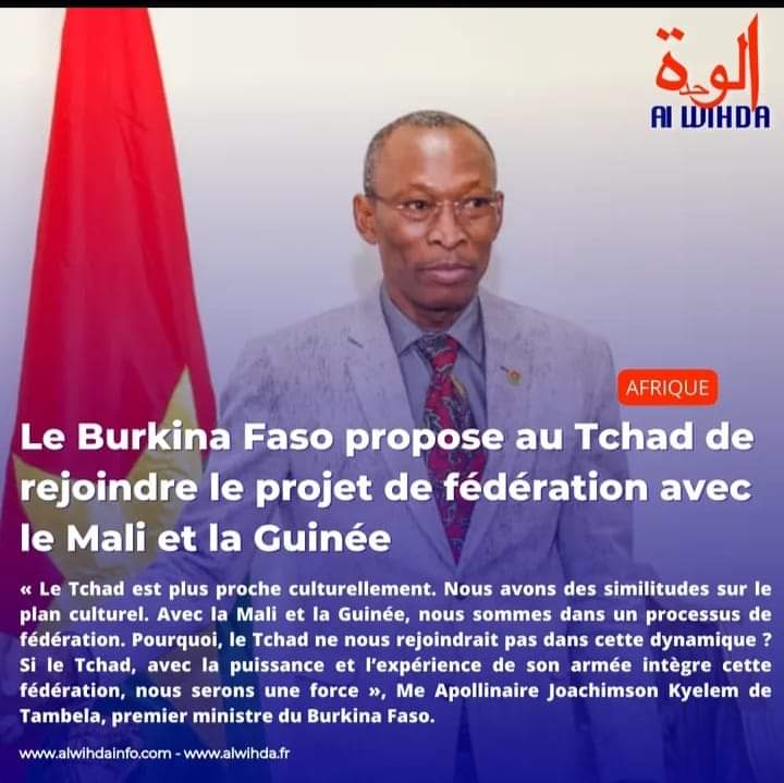 #تشاد
من المستحيل على سلطات الانقلاب التشادية قبول مثل هذه الاقتراحات ، لأن هذه البلدان (مالي ، بوركينا فاسو ، غينيا) مستقلة تمامًا عن الإليزيه .
 بينما تم تنصيب الانقلاب التشادي من قبل الإليزيه .!