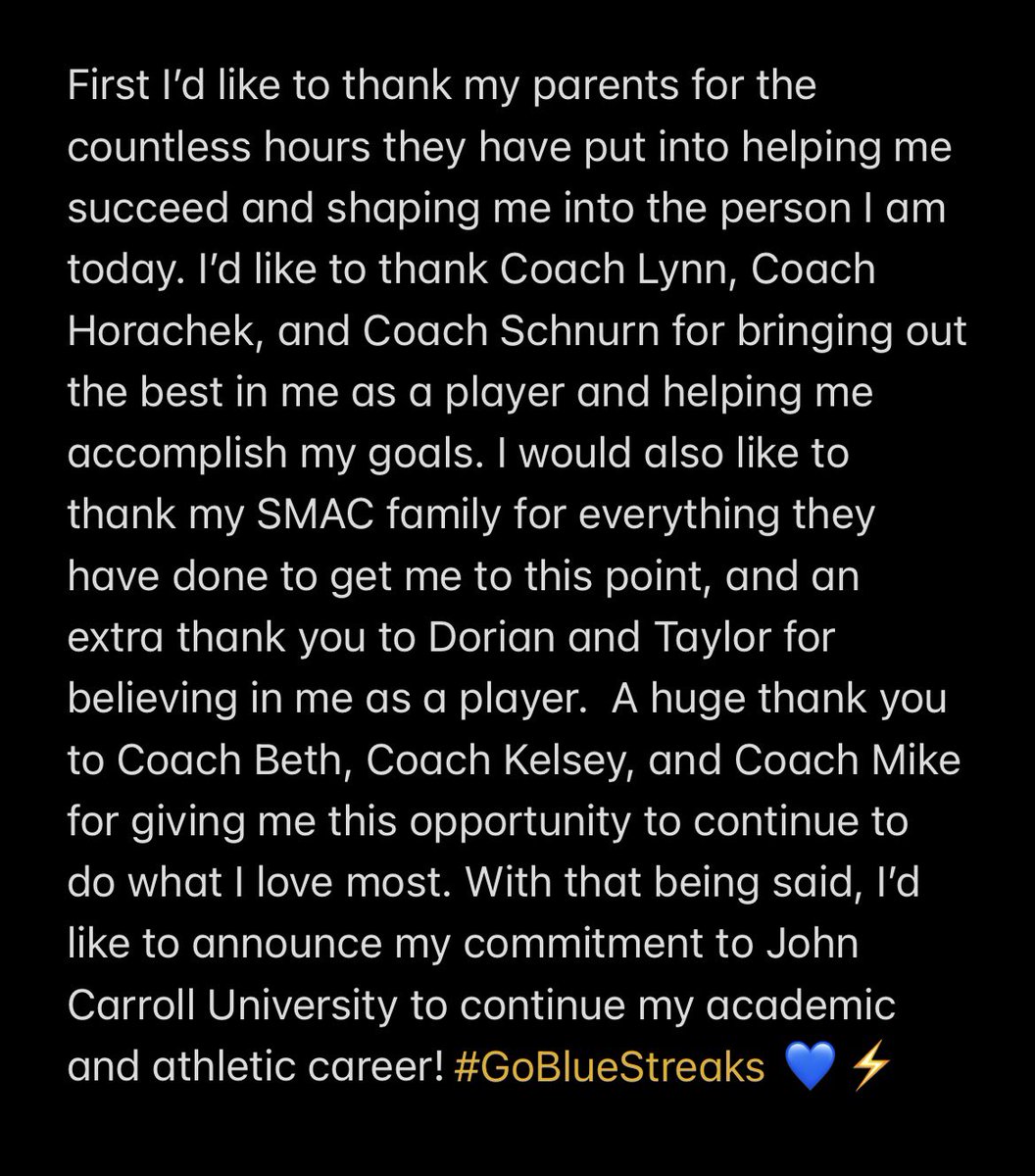 zaydacreque's tweet photo. Excited for this next chapter! #gostreaks⚡️ @JCU_WBB @FitchGirlsBball @SMACBasketball https://t.co/iSsRYwDP4e