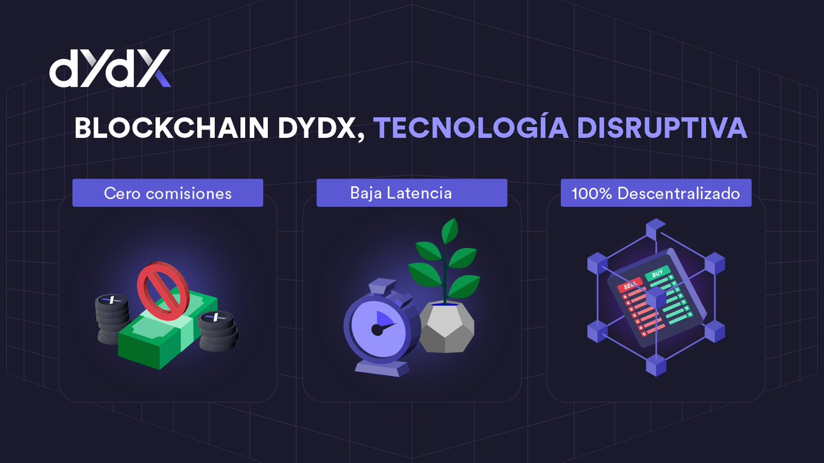 ¿Que hace a la Blockchain dYdX especial y por qué impondrá un cambio disruptivo en las reglas del juego DeFi? ✨
:
🧵