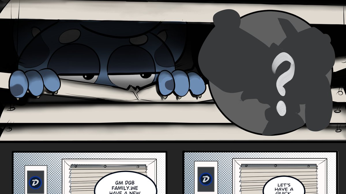 Happy Sunday #DGB fam! here is the latest DGB comic strip. It's your favorite #DGB cat Tobias and he has a new neighbor @Digi_Dawg . 
*Note>volume on and click play at end of strip. It ties it all together. Enjoy! link> bytecomics.io/tobias-dgb-daw… 
#comics #funnies #crypto #Tobias