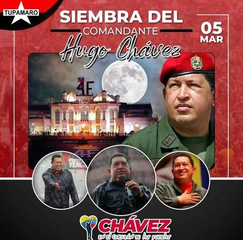 CHÁVEZ ES UN PUEBLO
Comandante, amigo, bienhechor de la Patria y de la Humanidad. A 10 años de tu transformación en un colectivo, honramos tus ideas, tus sueños y victorias que hoy nos dan Fuerza y Esperanza en la lucha por un Mundo Mejor.
¡Seguiremos Venciendo!
#YoSoyChávez