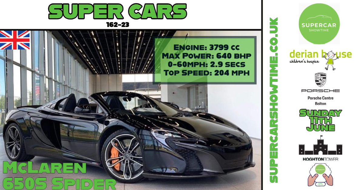 Lots of amazing supercars registered for our Supercar Showtime charity event at Hoghton Tower on Sunday 11th June. To see this supercar and over 150 more book your tickets now via the Hoghton Tower website: bit.ly/3IO1RDC