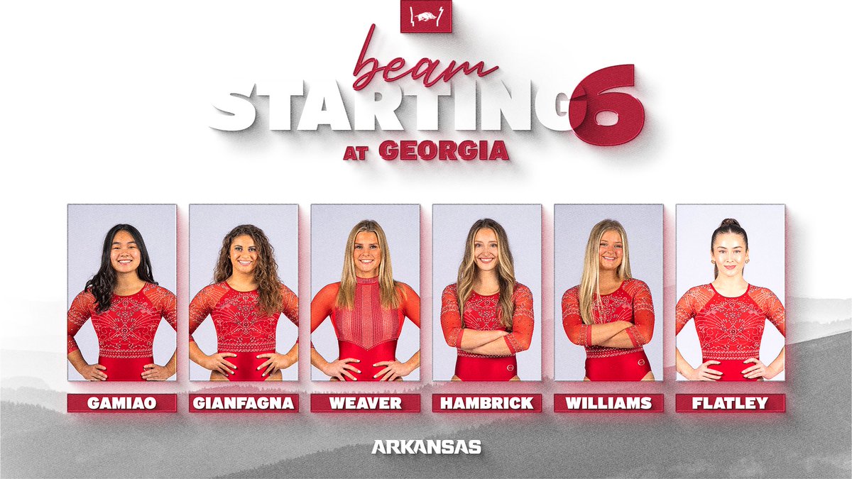 Arkansas Gymnastics 🐗 on Twitter "Today's lineups from Duluth!"