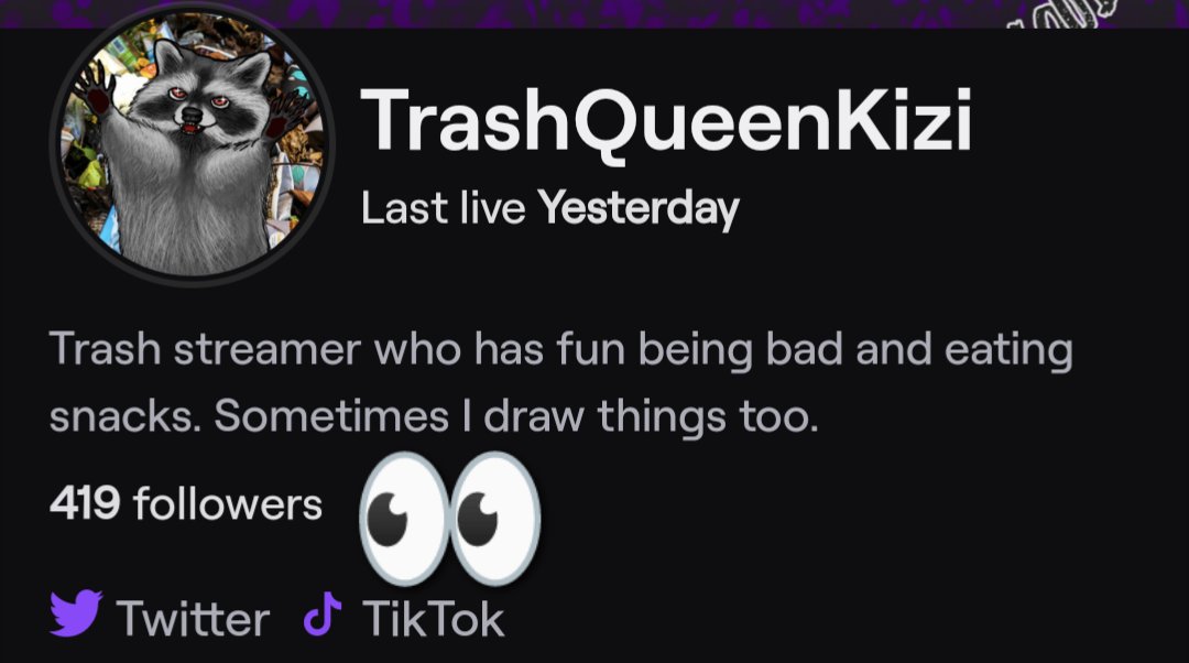 TrashQueenKizi's tweet photo. So close to the funny number on the purple app
#envtuber #VTuberUprising #garbagequeen https://t.co/gvS3pctPL2