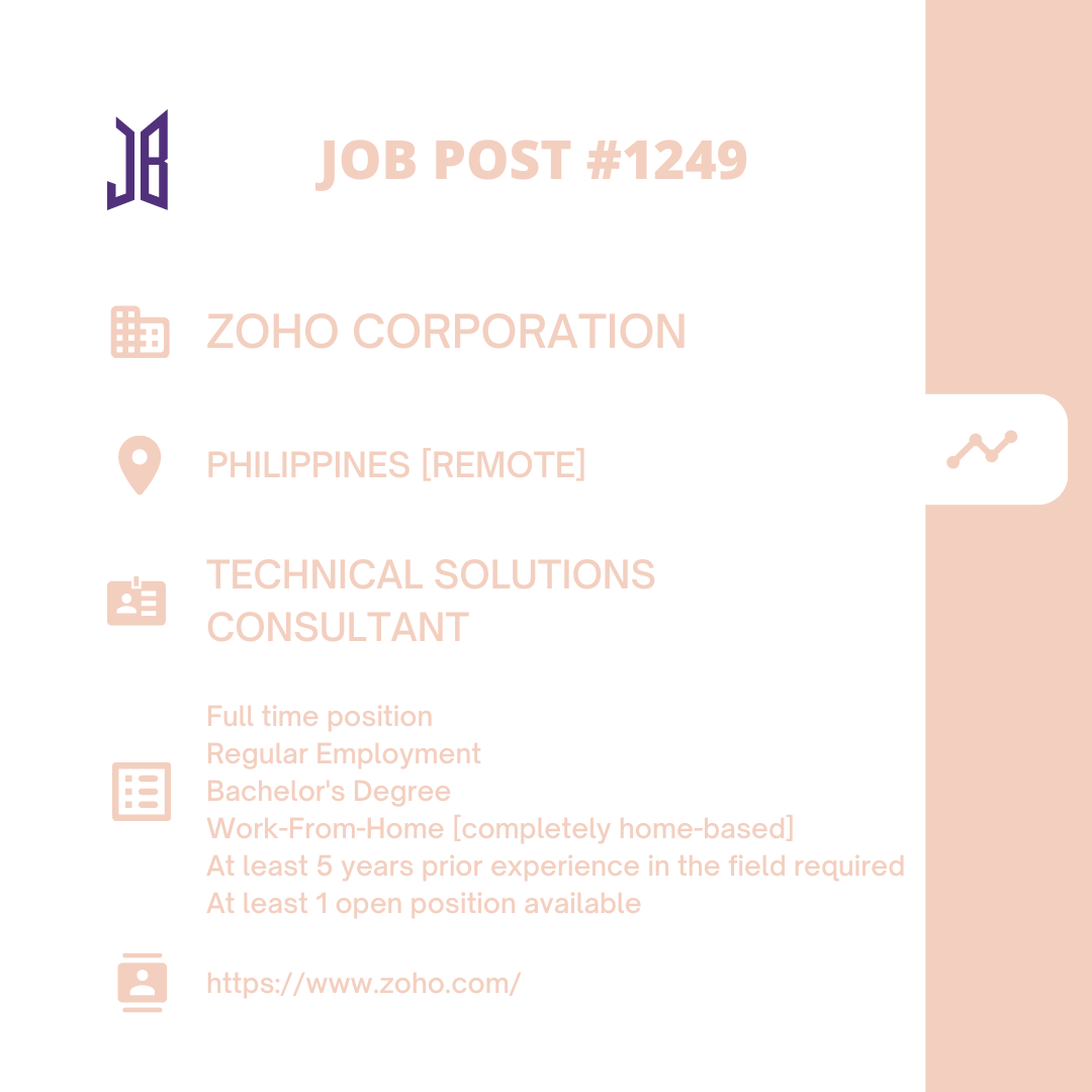 BTSARMYJobBoard's tweet photo. #BAJBPhilippines #BAJBRemote 
Philippines [Remote]

https://t.co/c93lkGcXSN 

#BAJBInfoTech 

ARMYs, kindly contact the job poster / hiring party directly for more information. 😊

Good luck! 💜 https://t.co/hvuPKOQNzo