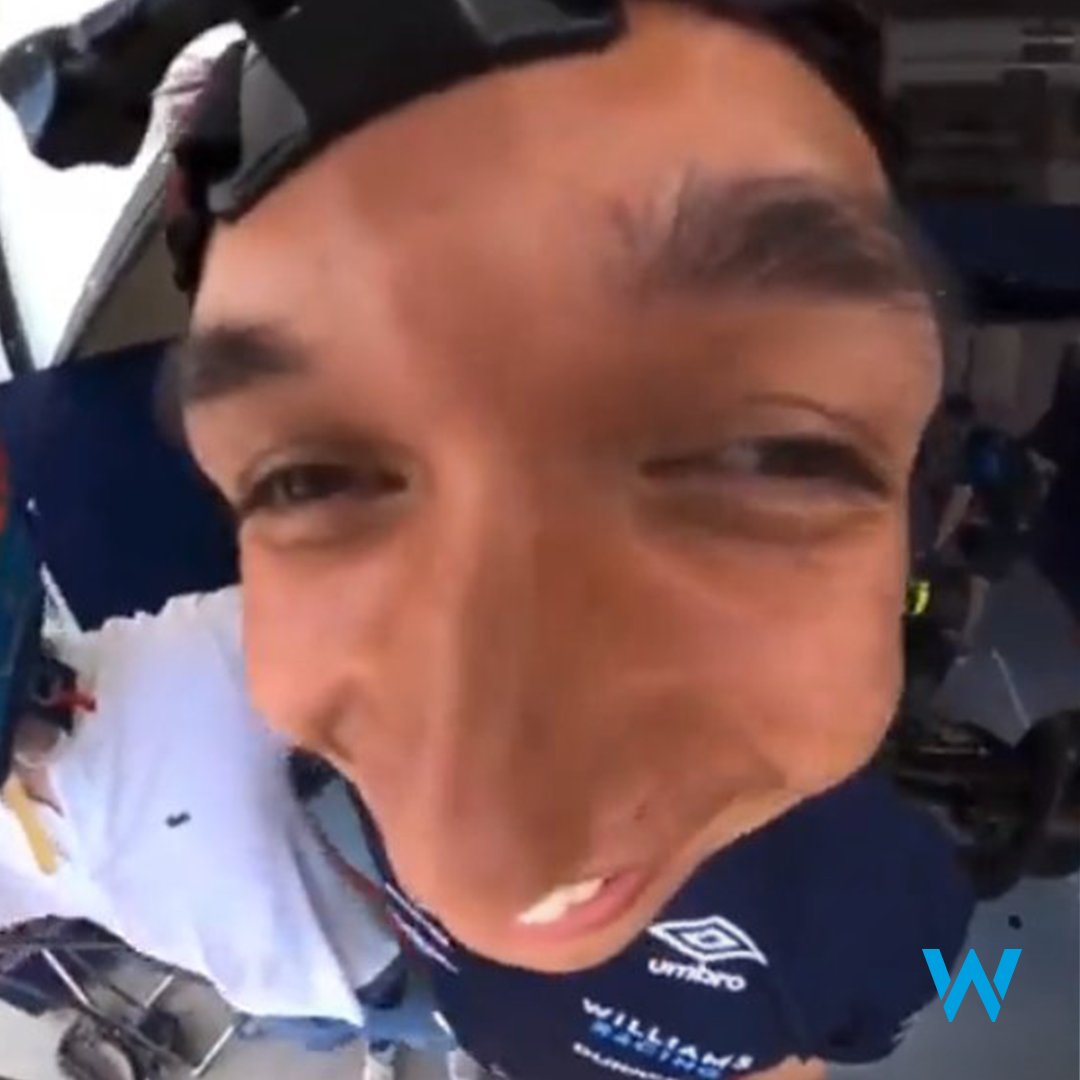 WilliamsF1's tweet photo. @F1 POV: P10 today https://t.co/4CtXrMBcGZ