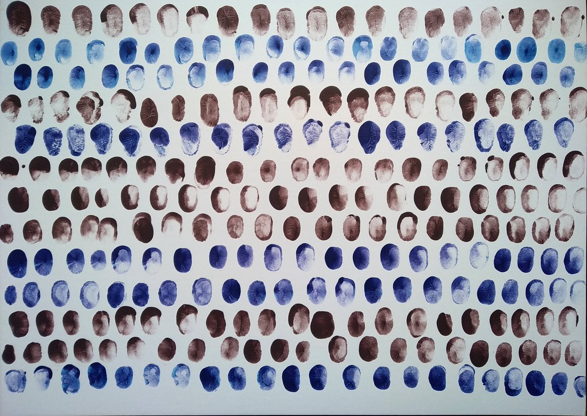 Fingerprints. Partitura 2
"The question is never what to draw, only how to draw" Robert Ryman. I like this saying, and let it be the motto of this series.