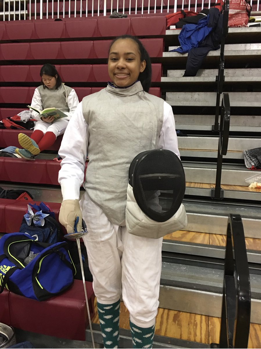 KimiEllenCPA's tweet photo. I’ve got a fencing Black girl, too @chrisrock ! https://t.co/5moGAbsxPo