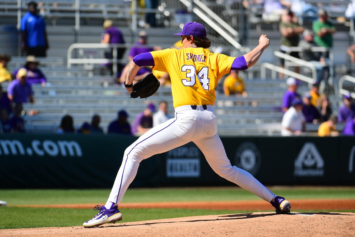 LSUbaseball's tweet photo. The Tall Man from Midland. https://t.co/dYsZLjiMFL