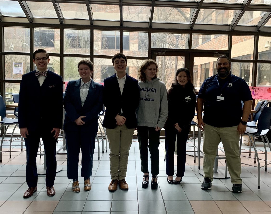 speechdebatehud's tweet photo. it’s been an amazing season, ending with 5 state competitors, two state quarterfinalists, one state finalist. thank you to our wonderful coaches, judges, and all of our competitors. here’s to next season! #HUDSWEEP https://t.co/zDibRqwNdB