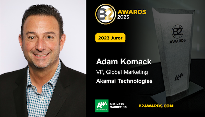 Akamai's tweet photo. .@AdamKomack, Akamai's VP of Global Marketing, is among the industry leaders providing expert feedback on the most innovative and impactful marketing campaigns submitted for the #ANAB2 awards. Learn more: https://t.co/Slp0o5TCpQ https://t.co/mpJPdNcSAh