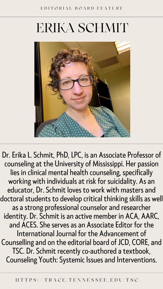 Teaching and Supervision in Counseling Journal tweet media