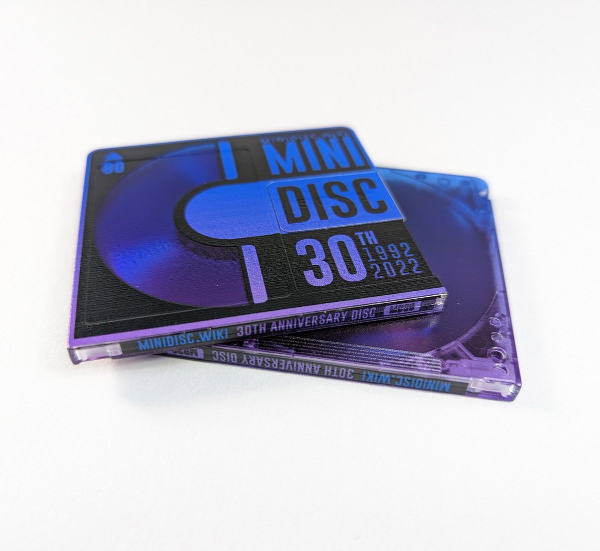 Needlejuice Records on Twitter "The MiniDisc_wiki 30th anniversary blank minidisc has once