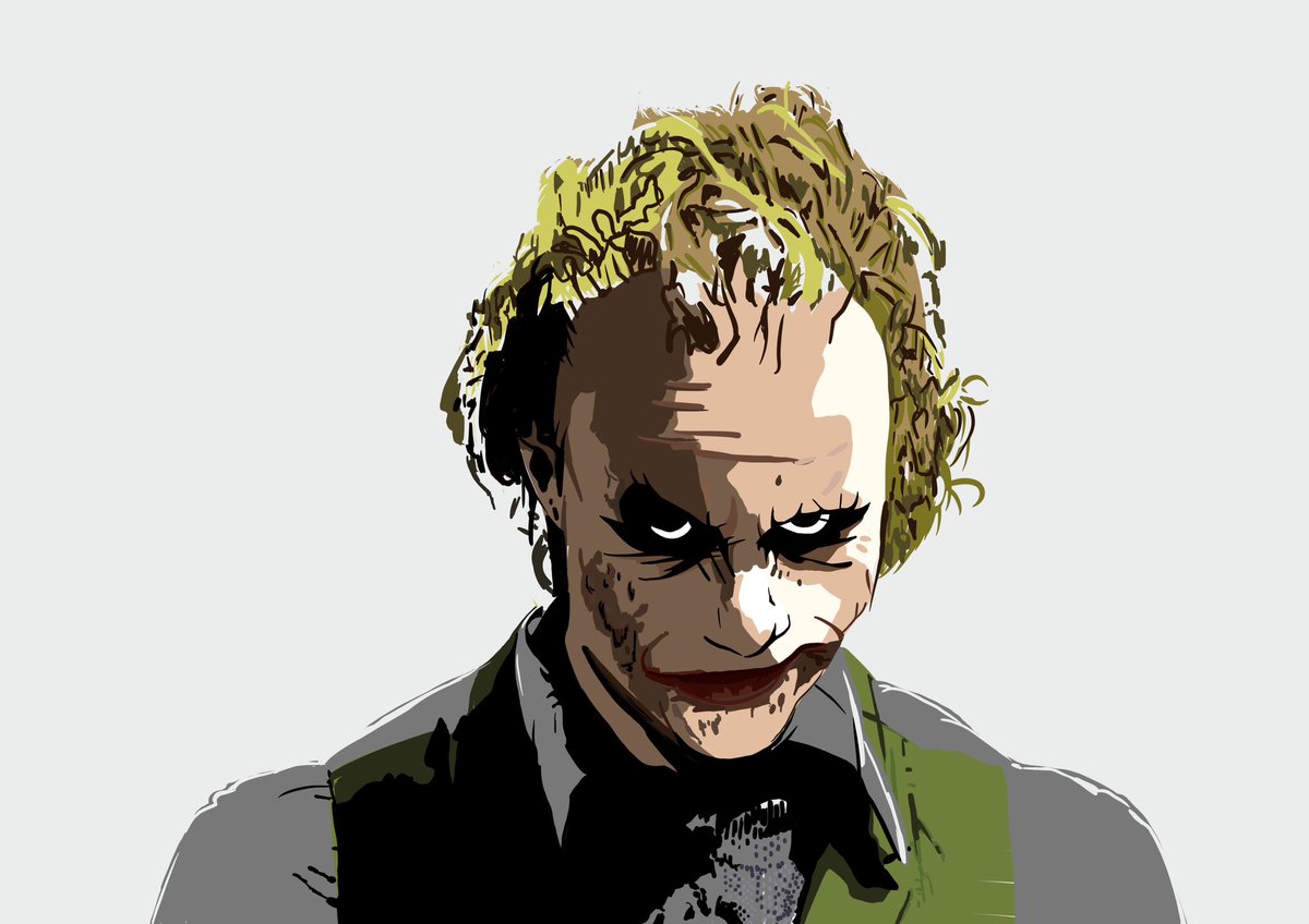 CosplayShed's tweet photo. Just a 2hr 43min #Procreate drawing I made during The Dark Knight Rises. #joker #heathledger https://t.co/xprnPElhJ2