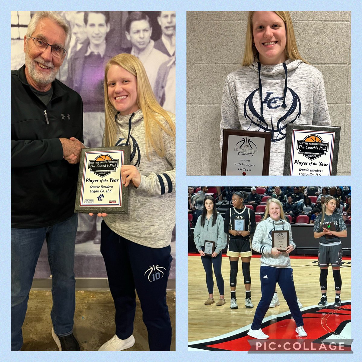 Congratulations to <a href="/borders_gracie/">Gracie Borders</a>  for being recognized 1st Team All Region and also for being chosen as Oak Trees 4th Region Player of the Year! <a href="/DamonOak/">Oak Tree Awards</a>