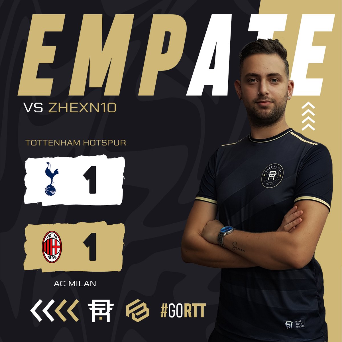 LIGA ZONE ESPORTS de FIFA 23.

EMPATE VS ZHEXN10
TOTTENHAM HOTSPUR 1:1 AC MILAN

twitch.tv/ferbrizzio

#GoRTT #VamosRTT #FIFA23 
<a href="/FernandoBrizzio/">Fernando Brizzio ⭐️⭐️⭐️</a>