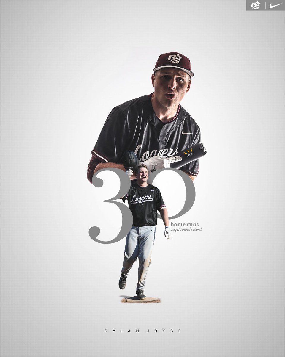 👑 Dylan Joyce just became Puget Sound's all-time home run king!! 👑