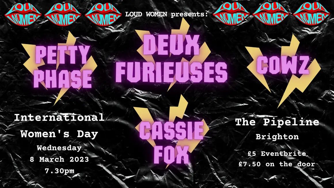 thx for the spin <a href="/loudwomenclub/">💋 LOUD WOMEN 💋</a>! brighton pals, come to this on wed!