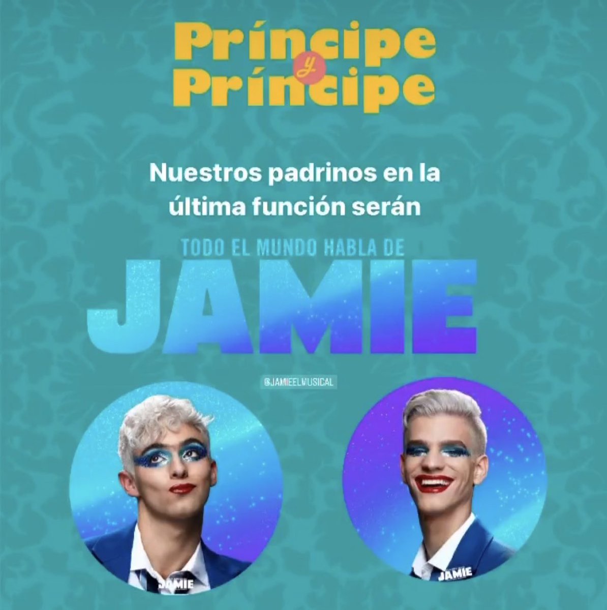 Mañana tendremos como invitados especiales al elenco de #todomundohabladeJamie en la tercer función de #PrincipeyPrincipe @JoaquinBondoni #nelsoncarreras 8:30pm Boletos taquilla y ticketmaster