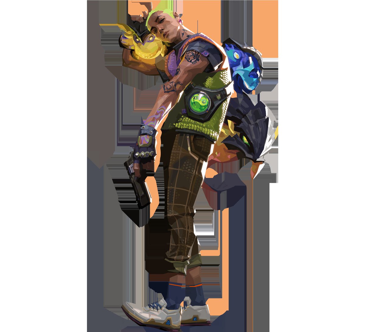 FizzyG's tweet photo. . @PlayVALORANT @rycoux can we get a Spray with Gekko doin the Blonde pose? https://t.co/GCUW7gedwH