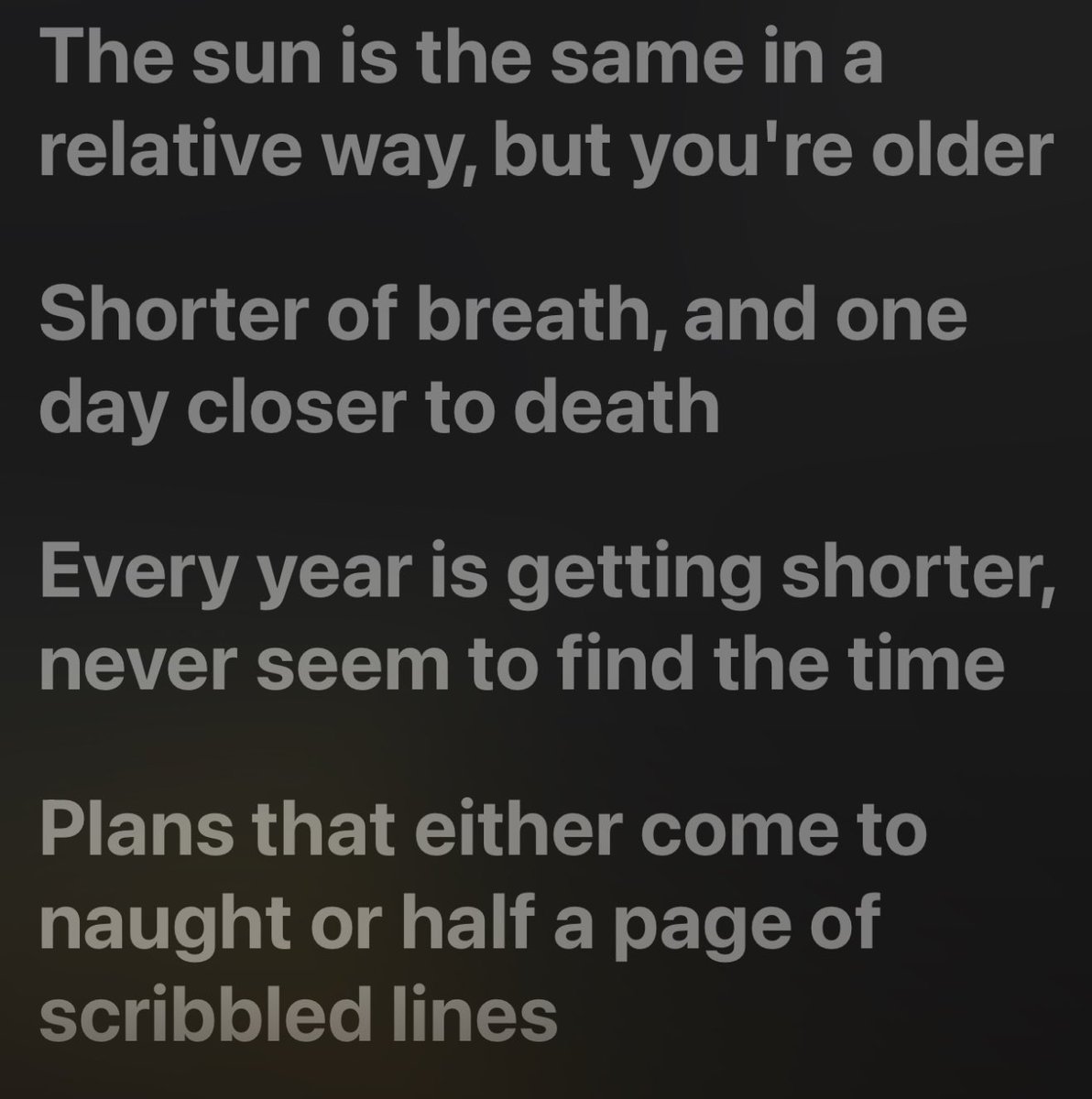mcdev's tweet image. I think the reason #DarkSideOfTheMoon resonates so consistently 50 years on is that it is evergreen.

Generations become weary and tired and relate to it as they grow older; they move from inspired, to dread, then acceptance of the pointlessness of life.

♾️ #DSotM