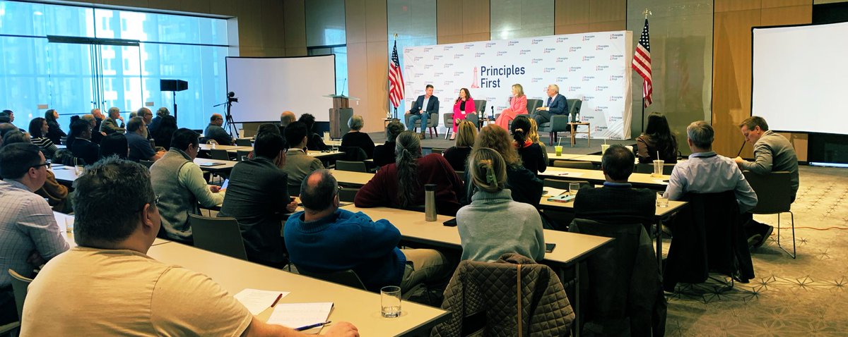 .<a href="/BarbaraComstock/">Barbara Comstock</a>, <a href="/SmithforAZ/">Clint Smith</a>, @michaelwoodtx and <a href="/wd_lindsey/">Lindsey WD</a> on stage now for “Party as Institution: Can the GOP Survive?” Excellent discussion on the purpose of political parties and how we as citizens can hold them accountable.