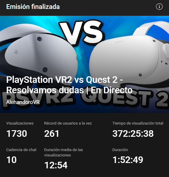 AlehandoroVR's tweet photo. ¡Muchas gracias a todos los que os habéis pasado por el directo! Nada mal para haber vuelto hace eones a Youtube. 

Más de estos algunos domingos ¡Os iré avisando! https://t.co/KayombSf6B