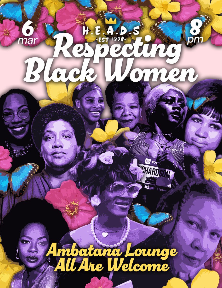 HEADS_Official's tweet photo. In celebration of March being Women’s History Month, HEADS presents Women’s Appreciation Week!! Join us this week as we celebrate the women of campus!! All links in our bio. 🫶🏽👸🏾 https://t.co/AS7TdPrbQL