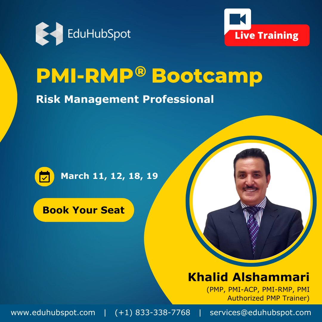 eduhubspot's tweet image. And we&apos;re here with our BOOTCAMPS of this month! 😎📣🎉
Sign up before the seats get filled: lnkd.in/evzYqVt8

#projectmanager #eduhubspot #pmp #pfmp #acp #rmp