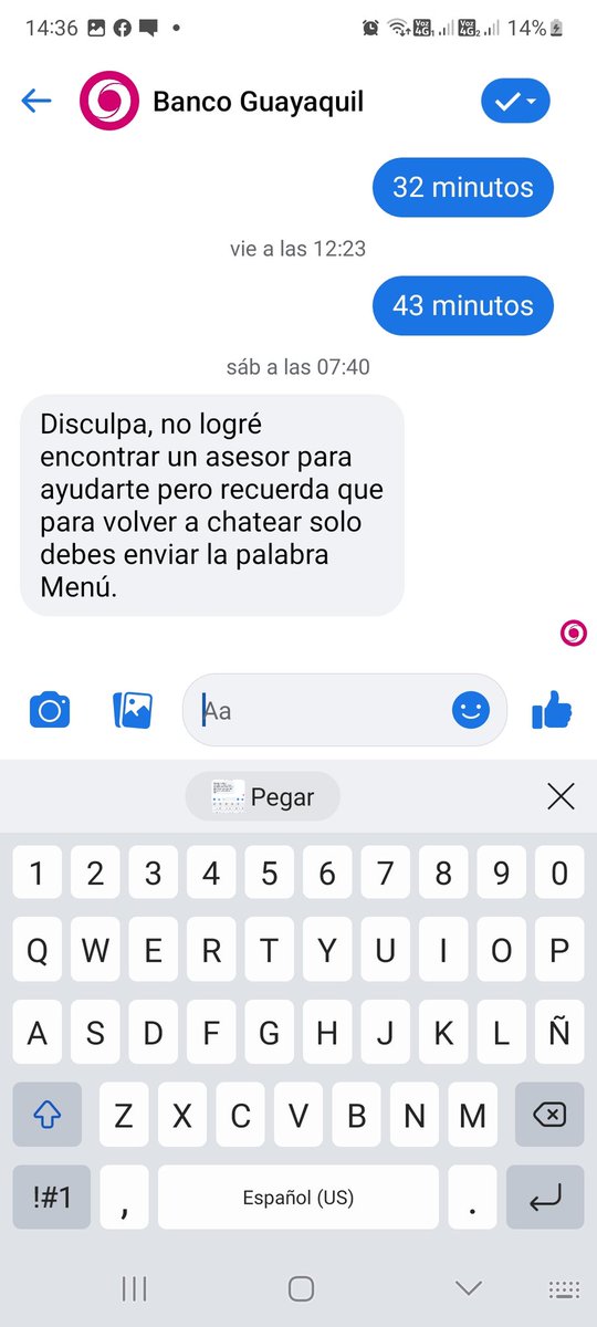 imarlito's tweet photo. @BancoGuayaquil @AmericanExpress Me responden al siguiente dia. En realidad desean asistirme o es solo ¿para no quedar mal? https://t.co/xW8BMWAlVo