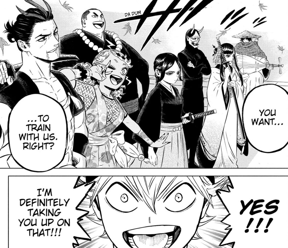 “Now that the partying is over for a job well done. It’s back to Training! I’m gonna take you down Lucious!”