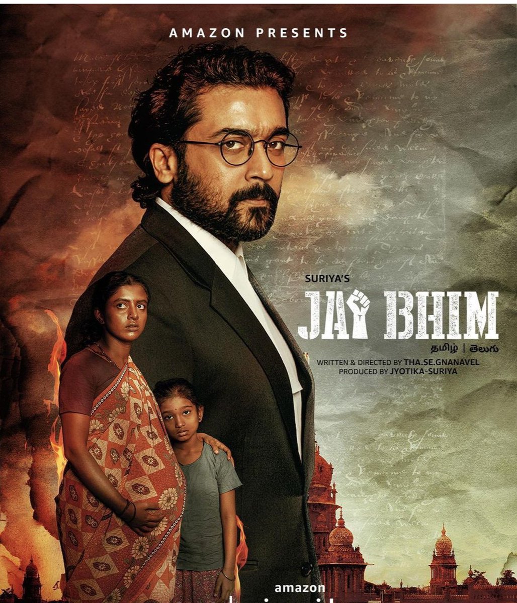 #jaibhimonprime
@PrimeVideo 
proud to bring this story of courage and faith in pursuit of justice 
#SRKkahir #JaiBhim #JaiHind @actorsuriya