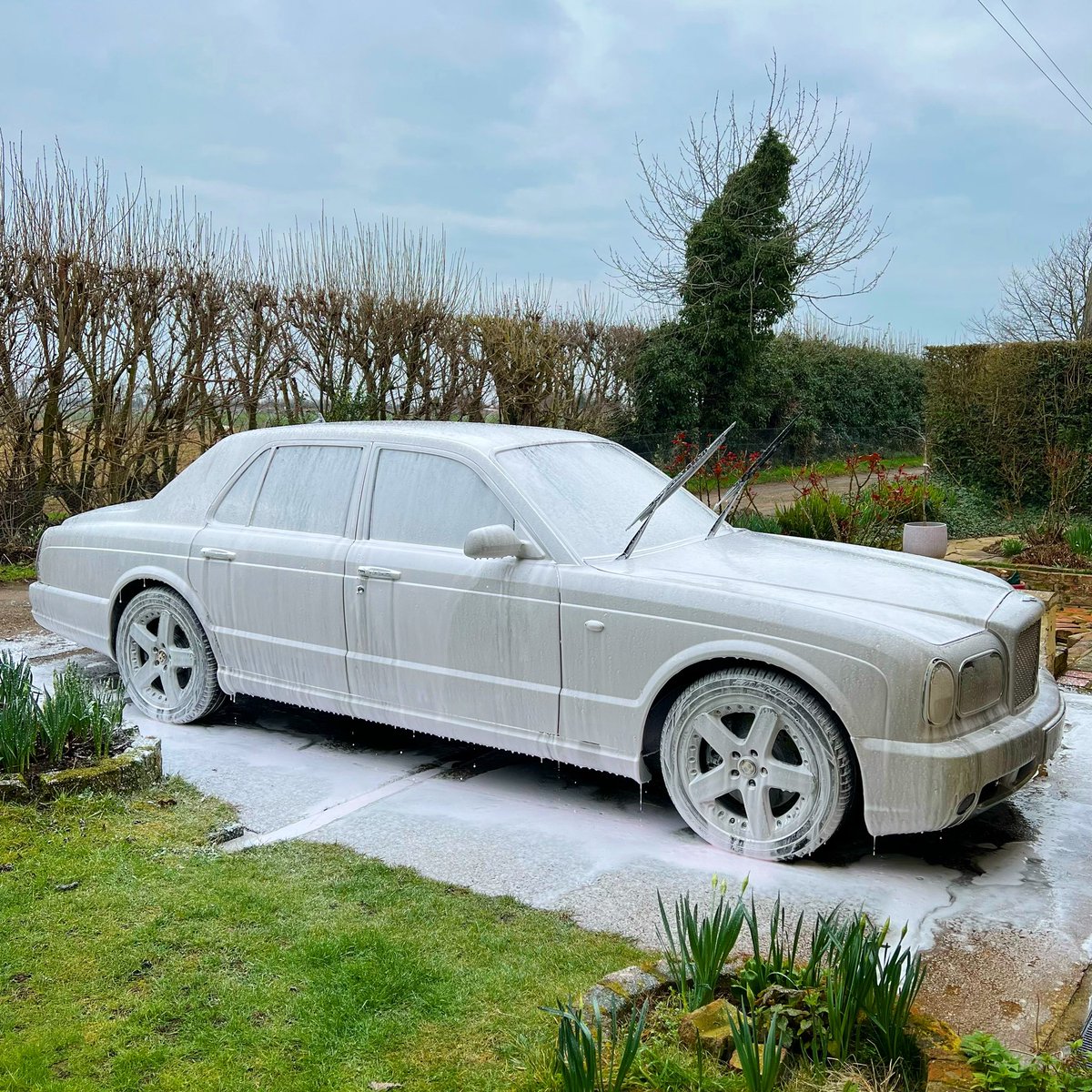 The Met Office warned of snow today ❄️ #bentley