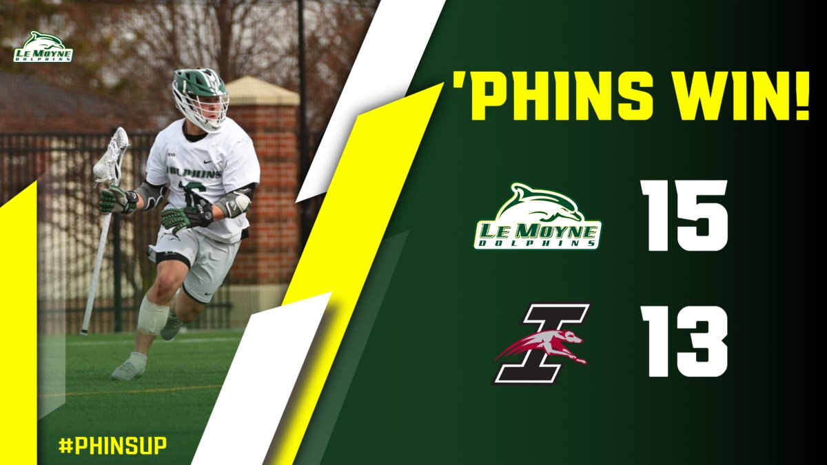 LeMoyneMLax's tweet photo. We improved to 3-0 on the season with a 15-13 win over #7 UIndy. Pezzimenti led us with six goals and Lambert had six points. Vavonese made 13 saves. https://t.co/asSBHEIVbp