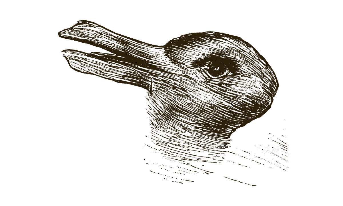 MNeuromktg's tweet photo. What do you see? 👁 
Do you see a duck or a rabbit? 🦆🐰 
It all depends on your PERCEPTION. If we shift our perspective we can see things in a different light. 
Context → Perception →  Experience

@lets_NEUROmkt #NMKTRCH #MKTINGNEURO #XperientialMkt https://t.co/PR2FGs7GhU