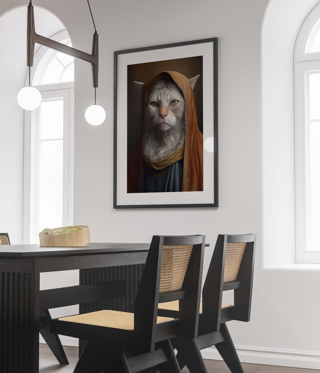 i2studiolab's tweet photo. ▪️AI Generated HQ Portrait
 
➡️ Get: https://t.co/ZJb7qWVqW0

#AIArtwork #AIart #Cat #portraitart #art #portrait #painting #AI #aiartdaily #AIArtistCommunity #aiart #aidigitalart #etsy #etsyshop #aicreation #catlovers #catposter #aigeneratedart #aiartcommunity #aiartwork #follow https://t.co/g2bD21RrTH