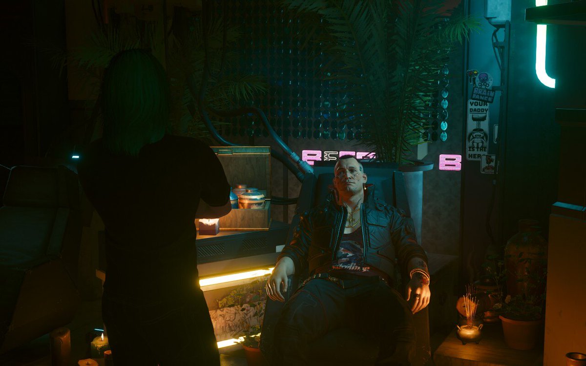 ZOMBIEPOO666's tweet photo. Started a new playthrough on my #SteamDeck #Cyberpunk2077 https://t.co/Yj4Y1liNRL