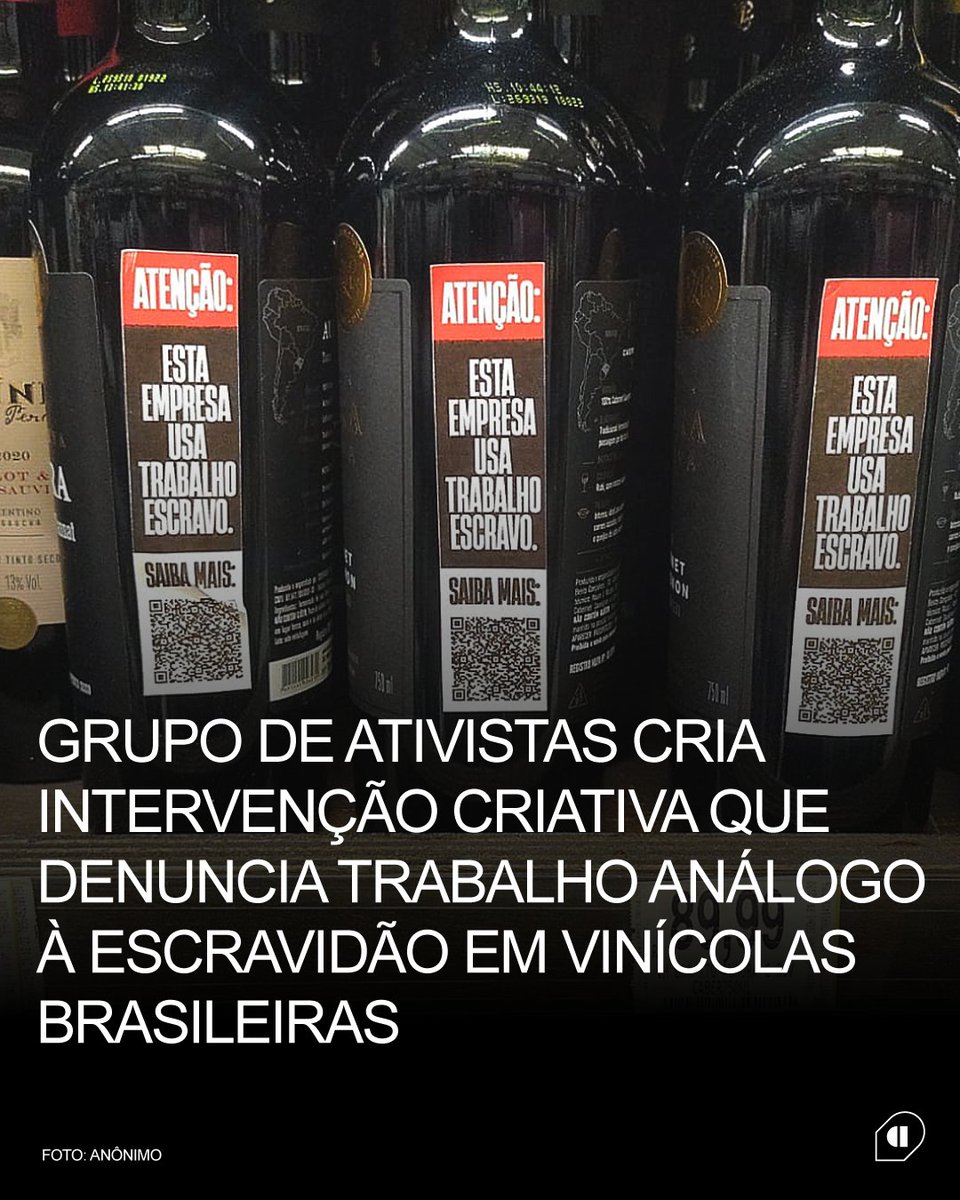 designativista's tweet photo. Um grupo de ativistas criou essa iniciativa para denunciar o uso de trabalho análogo à escravidão por vinícolas brasileiras, se liga só: https://t.co/vFAt6pffpM