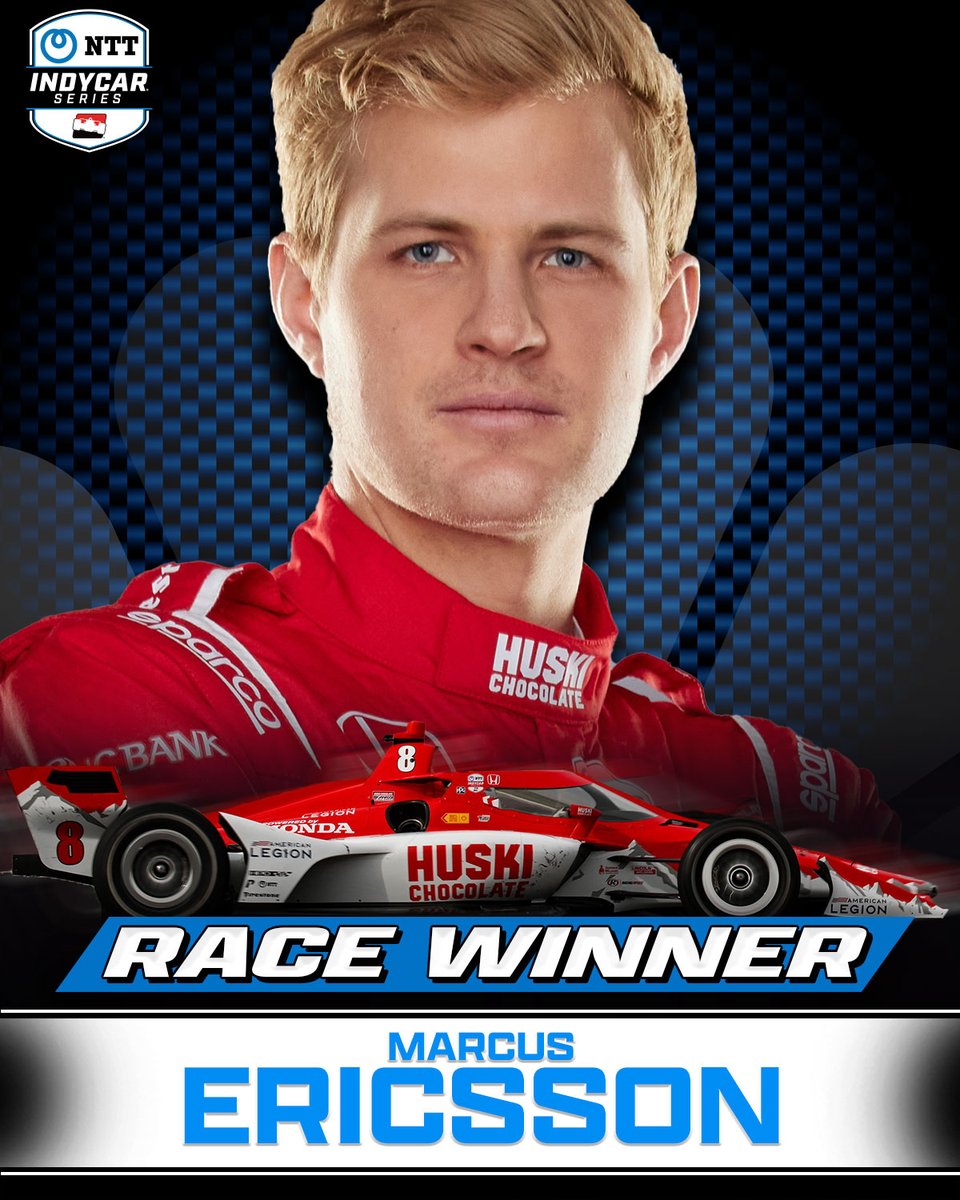 RETWEET to congratulate @Ericsson_Marcus! 🏁 The @CGRTeams driver WINS the @INDYCAR season-opening @GPSTPETE!